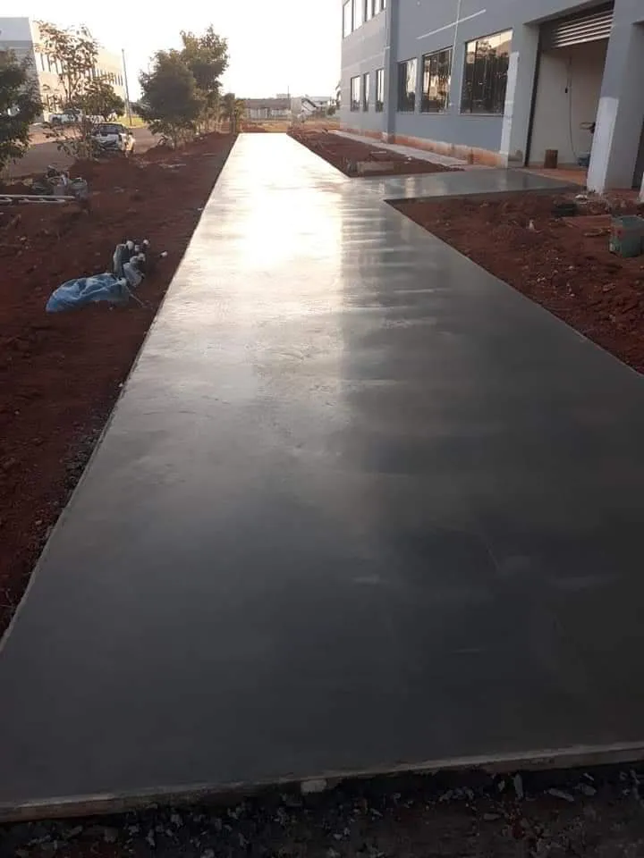 Concreto Polido — obra executada pela Piso Arte em Goiânia